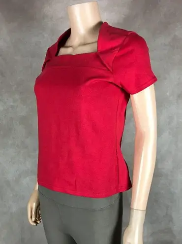 SPICE OF LIFE Bradlee's Vintage Square Neck Red Top NWT MEDIUM