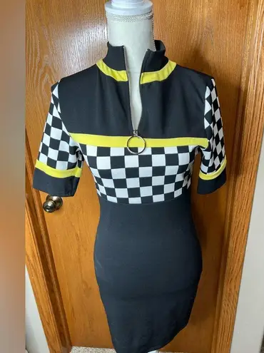 Cherry Mellow taxi cab mini dress medium