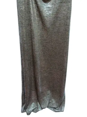 Connected Apparel NWOT 8 Women’s Formal Gown Dress Silver Taupe Cowl Neckline