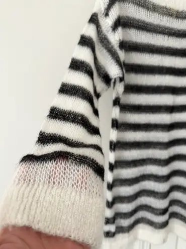 Maeve Sheer Oversized Italian Wool Sweater, Size S