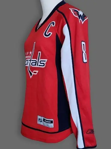 Reebok Red Capitals/Ovechkin NHL Jersey, Women's S