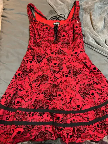 Hot Topic Red Gothic Dress Size M petite - $17 (43% Off Retail) - From Abby
