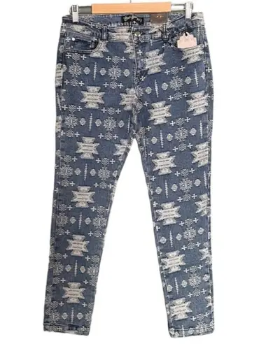 Boom Boom Jeans NWT Straight Leg Southwest Tribal Size Juniors 15 Women's 14 NEW