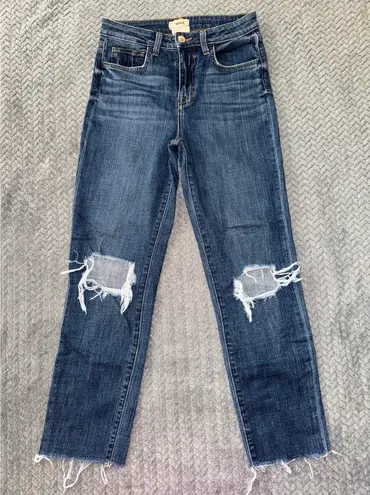 L'Agence AUDRINA HIGH-RISE STRAIGHT Taille Haute Droit Jeans Size 26