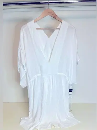 Ralph Lauren NWT  WHITE Swim Cover-up Tunic Dress XL