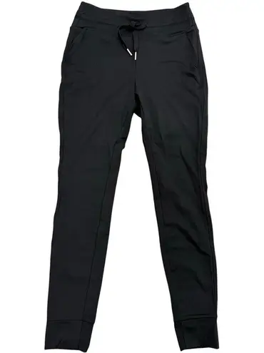 Halara Softlyzero Plush High Waisted Drawstring Full Length Joggers Black XS P