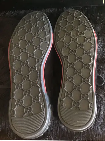 Gucci Authentic  Black Suede Sneaker/Shoes