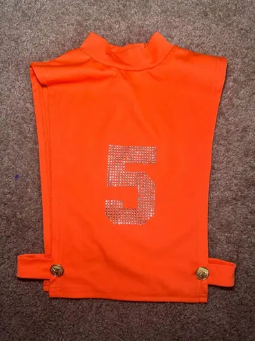 Size Small Y2K Deadstock Open Side Top Orange thumbnail 1