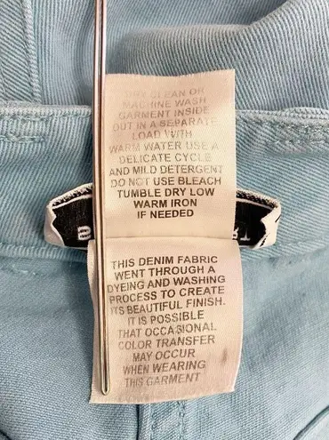 St. John Sport Vintage Y2K Robins Egg Blue High Rise Straight Leg Jeans Size 2