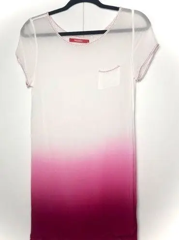 Freeloader Pink Ombré Semi Sheer Tunic Tee