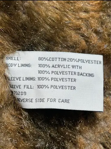 Marvin Richards Women's warm denim jacket . Size: L. Price: $28.