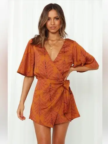 Hello Molly  Midnight Noise Rust Romper - Image 1