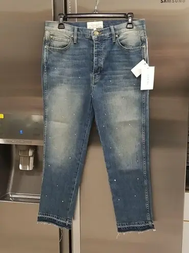 The Great ππ The Fellow Jeans Drifter Wash with Rhinestones Button Fly 27 NWT