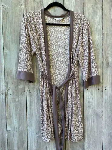 Marilyn Monroe Women’s Vintage Night Dress And Robe Set Size Small Mauve & White