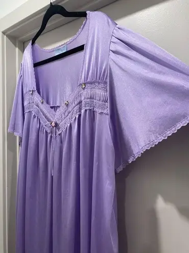 Only Necessities Purple Plus Size Midi Lace