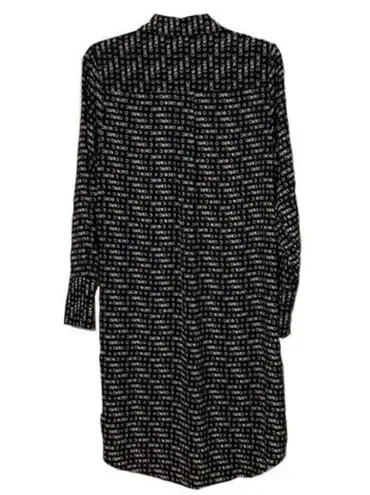 Prologue Black Long Sleeve Shirt Dress Women's Size Medium Career