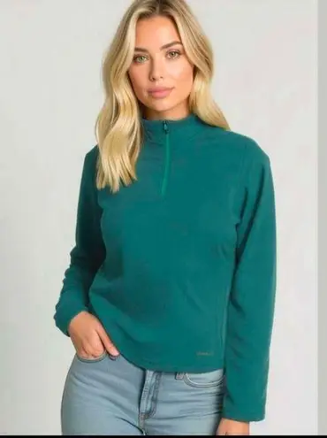 Eddie Bauer  teal 1/4 zip pullover size large - Image 1