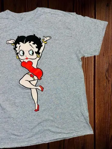 Betty Boop Vintage 90s Unbranded Unisex Adult Large Gray  T-shirt • Graphic Tee