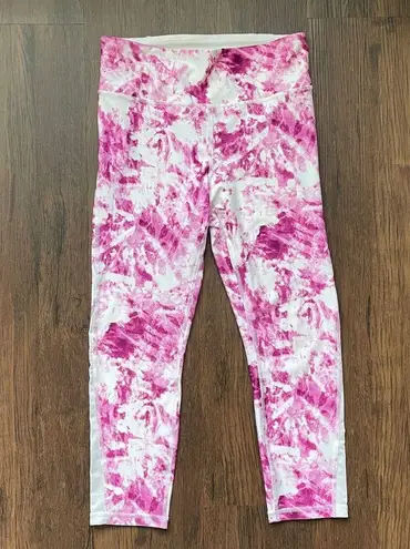 Juicy Couture  Sport Sweet Sugar Beet Crop Leggings - Tie Dye-Effect - Size M