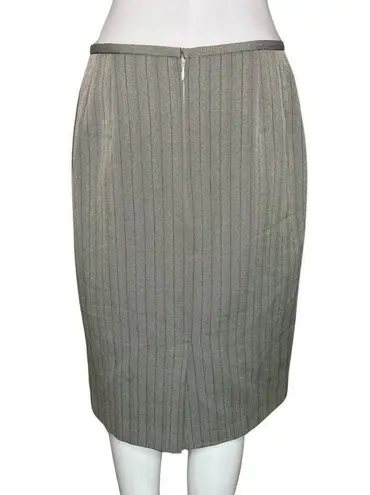 Blacker by Stanley Blacker Skirt Women 8 Gray Herringbone Pencil Straight Preppy