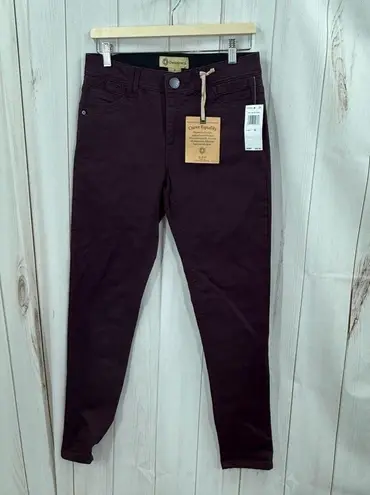 Democracy Women’s 6 AB Technology Maroon Jeans Ankle New