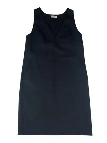 Babaton size 10 medium Black Sheath textured Dress V-Neck business casual