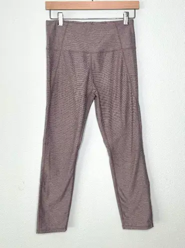 Varley High Rise Cropped Leggings in Oatmeal Heather Size S