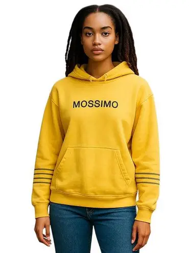 Mossimo Sweatshirt Hoodie Women’s Size Large Yellow and Navy Blue