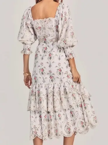 Love Shack Fancy eyelet ruffle dress NEW