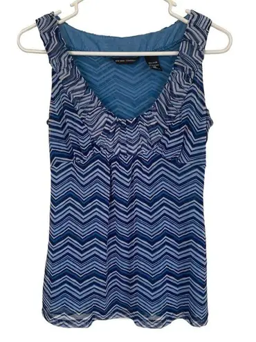 New York & Co. women’s XS blue sleeveless baby doll style top fully lined