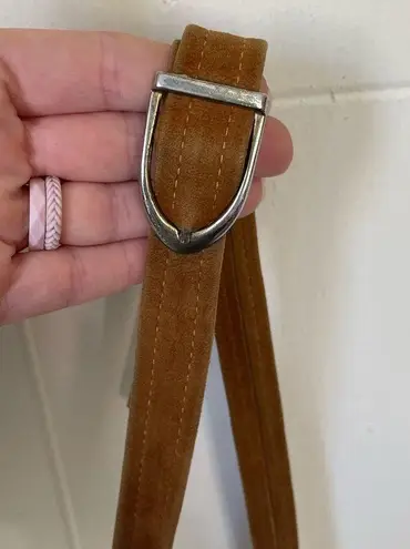 Black Leather Brown Suede Satchel Purse Shoulder Bag