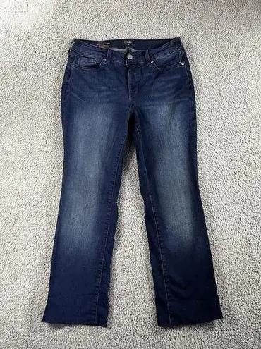 NYDJ Jeans Women 8 Marilyn Straight Lift Tuck Technology Dark Wash Blue Denim