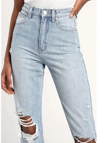 Abrand A ‘94 High Slim Straight Leg Distressed Jeans in Wildlife Size 4/26