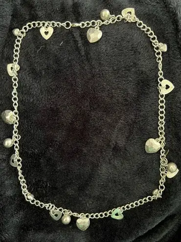 Women’s bauble hearts metal necklace