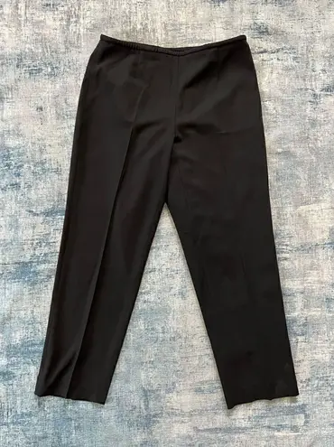 Dana Buchman Black Damsel 100% Wool Straight Leg Dress Pants Size 14