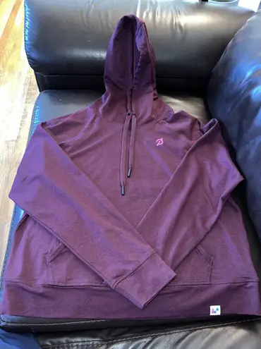 Peloton Dreamblend Relaxed Hoodie Size M Purple Pullover Kangaroo Pocket HO121