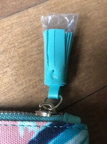 Rachel Pally NWT reversible Tropical clutch pink and green