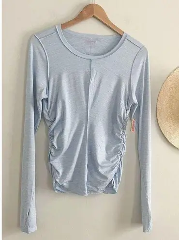 FP Movement x Hatch Right On Run Blue Maternity Top Sz M