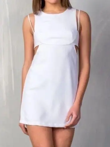 re:named  White Boutique Cutout Dress M Runs Small