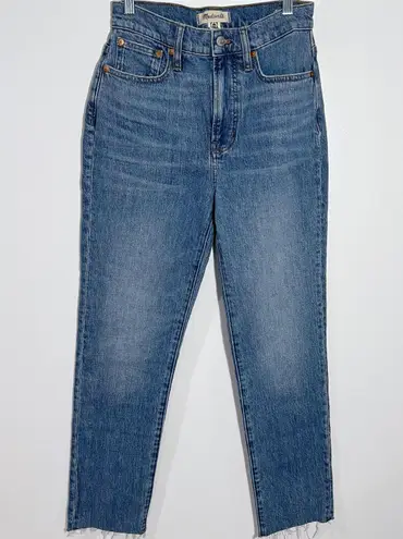 Madewell New  The Perfect Vintage Jean in Earlside Wash Raw-Hem NH625 Size 25