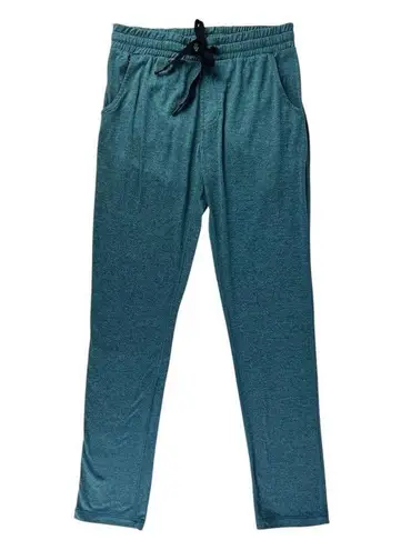 Natori Heather Turquoise Blue Soft Lounge PJ Pants Drawstring Waist Size Small