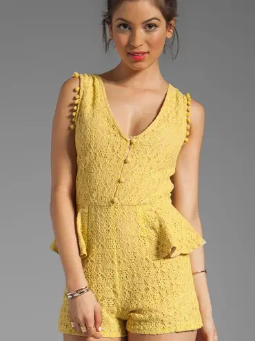 6 Shore Road Patrons Lace Peplum Romper