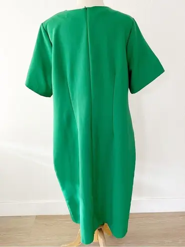 Eloquii Green Twist Front Sheath Dress | 18