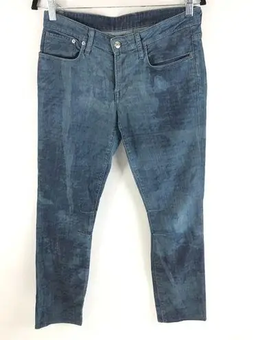 Helmut Lang Womens Jeans Skinny Dark Wash 27 HEMMED