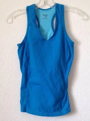 Ladies' Danskin Now Racerback Workout Top xs Blue