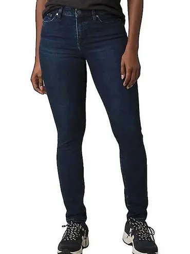 prAna New  Sienna Skinny Jeans Mid Rise Stretch Denim Deep Blue Size 14 / Size 32