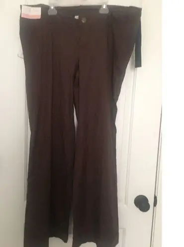 Liz Lange Liz Maternity For Target Women's Plaid Casual Dress Pants Cuffed Size 12