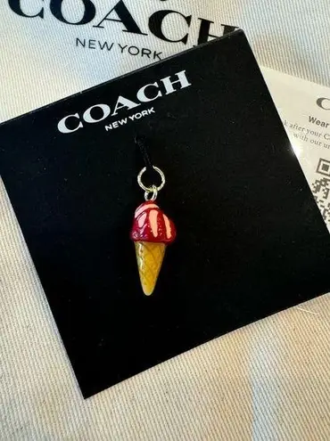 Coach  Ice Cream Cone Charm New