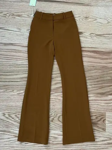 Aritzia Chestnut Wilfred High Rise Flare Cabaret Pants