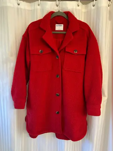 Old Navy Red Shacket - Size Large
